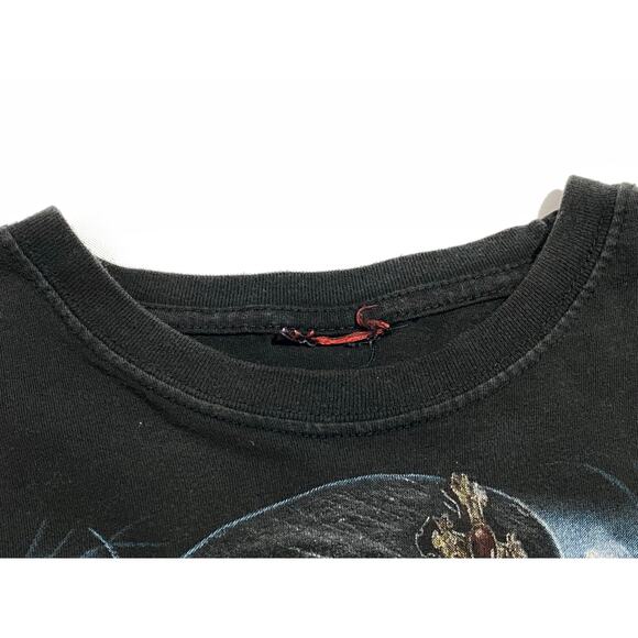 Skeleton Witch Doctor Dual Sided Graphics Long Sleeves T-Shirt Large Voodoo - Picture 3 of 13